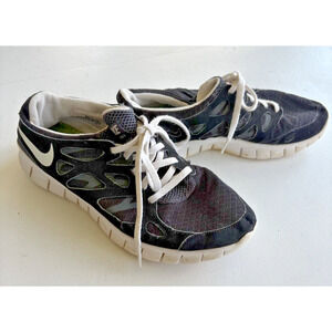 Nike Black White Sneakers Women's 8.5 Free Run 2 Running Shoes 443816-001